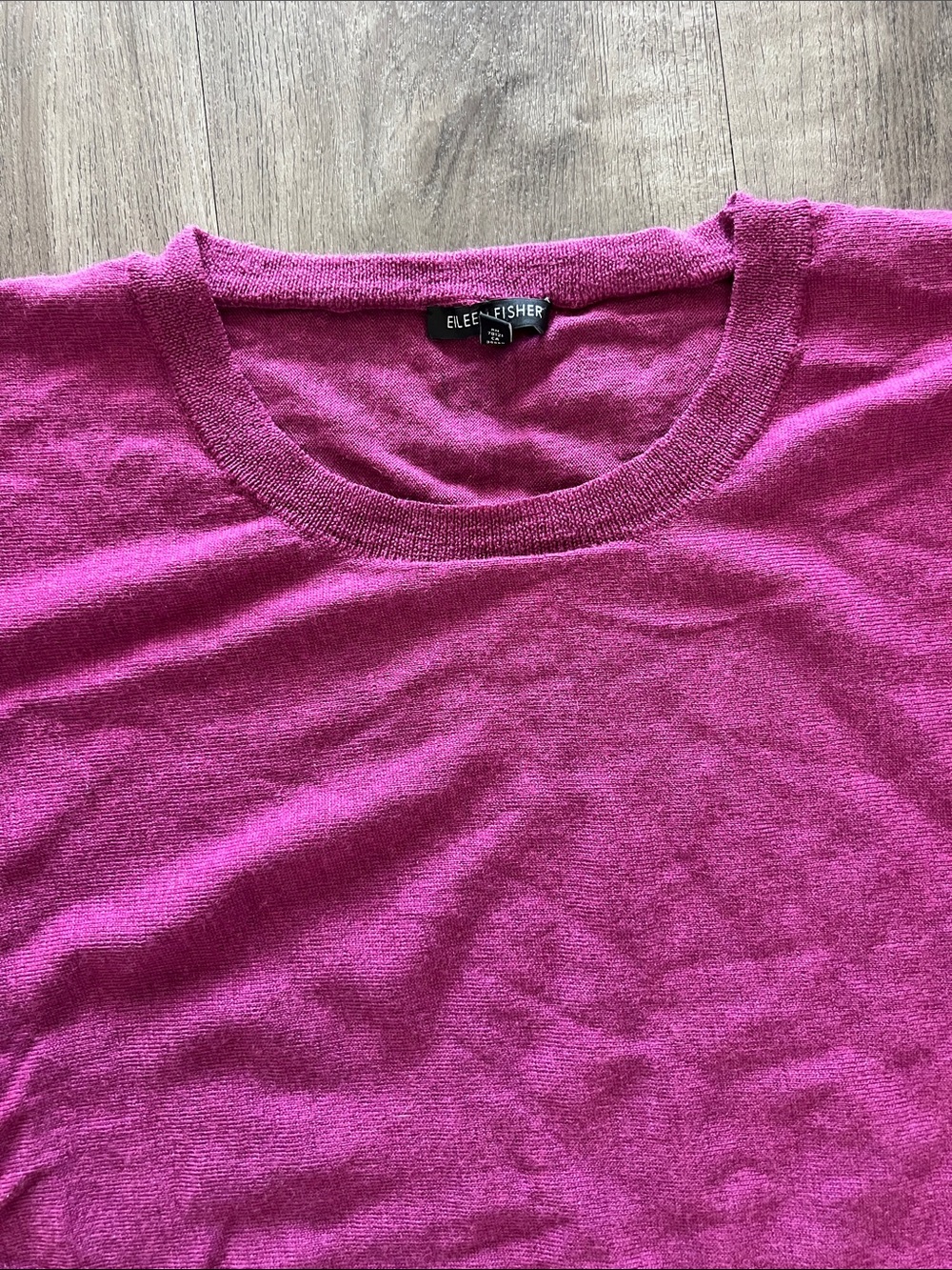 Eileen Fisher 100% Merino Wool Sweater Size Small Oversized - Picture 2 of 6